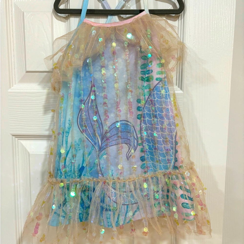 NWOT tags Baby Sara sequin ruffle mermaid dress 2T